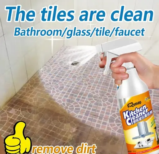 KITCHEN OIL & GREASE STAIN CLEANING REMOVER SPRAY Kitchen Degreaser Cleaner Non Corrosive Multipurpose Product - Removes Oil Grease Food Stains, Chimney Stove Grill, Kitchen Slab, Tiles, Floor, Sink Cleaner Liquid PH Neutral Kitchen Cleaner Spray Chimney Cleaner Bathroom Cleaner- 250ml